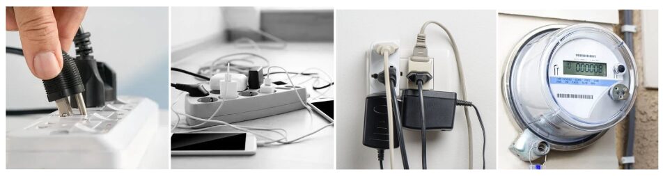 Electrical outlet showing dirty electricity problem